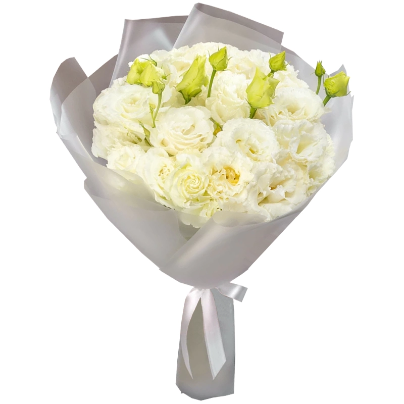 Букет из 7 белых эустом